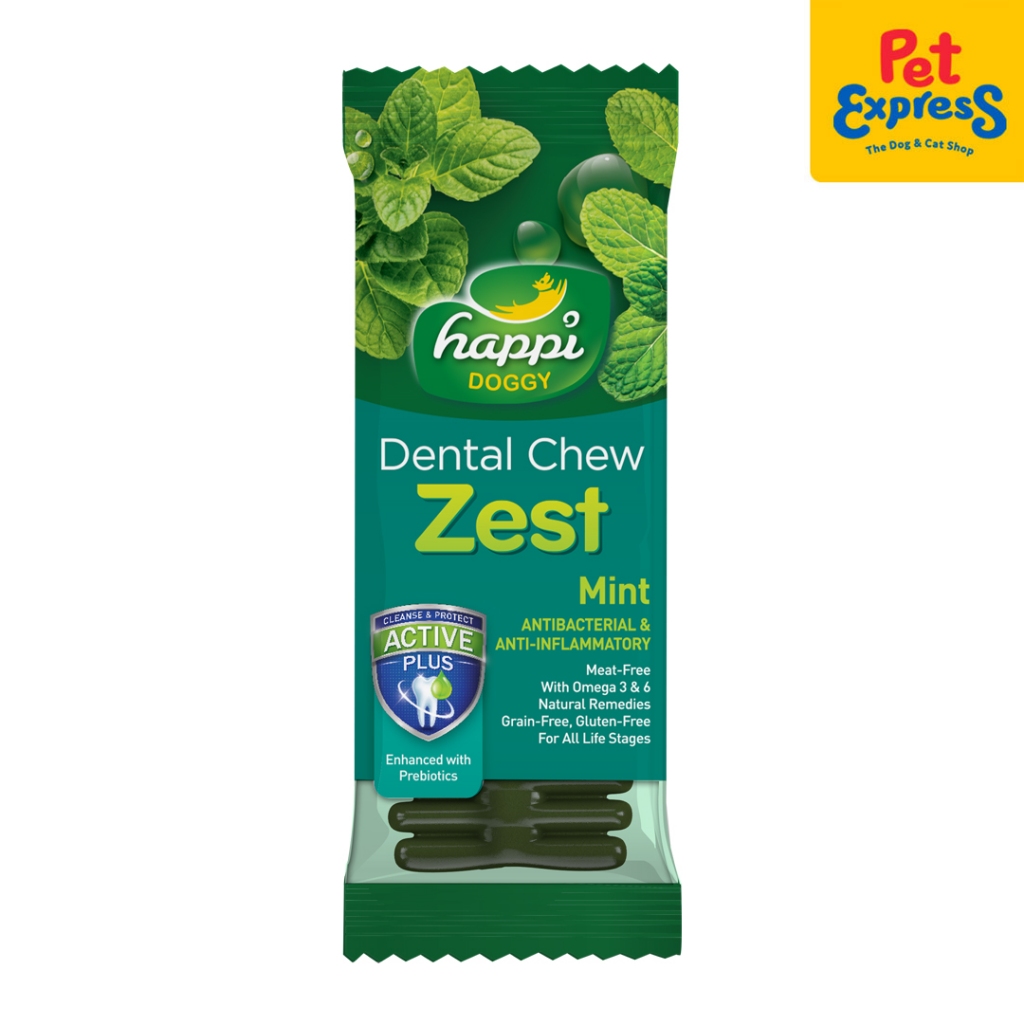 Happi Doggy Mint Dental Chew Dog Treats 30g (EXPIRATION NOVEMBER 2023