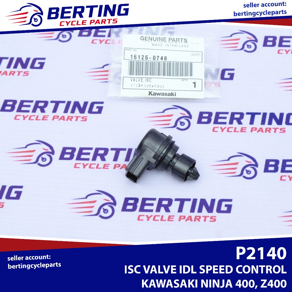 ISC VALVE IDLE SPEED CONTROL Kawasaki Ninja 400 Z400 Genuine 16126-0748 ...