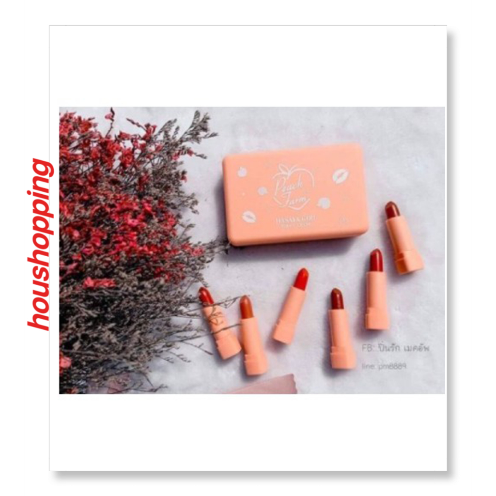 Hasaya girl peach farm matte Lipstick 6in1 set Shopee Philippines
