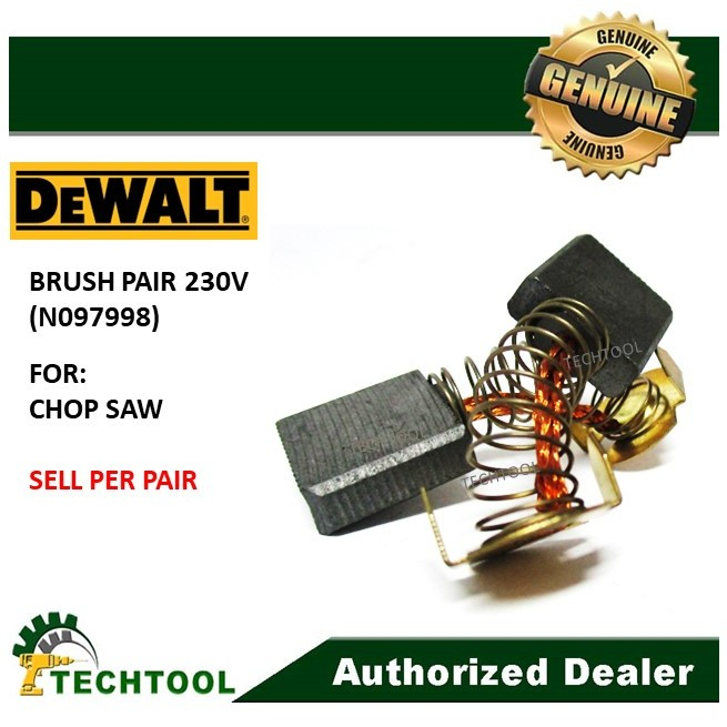 Dejavu House Replacement Carbon Brush Pair For DeWalt DW870 & DW874 Chop Saws – Part #791054-00, Fits Types 1, 2 & 3