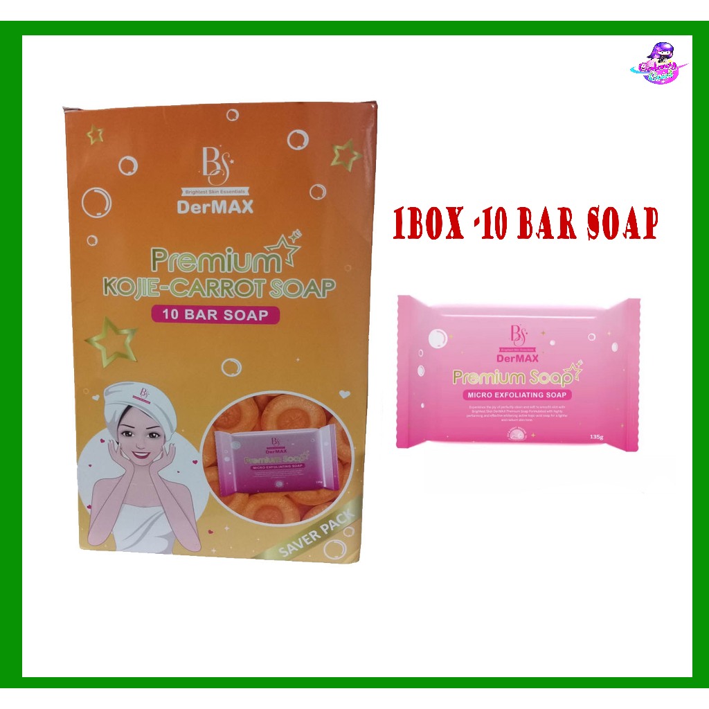 Brightest Skin Premium Kojic Carrot Soap 1 Box 10 Bars Shopee Philippines 1456