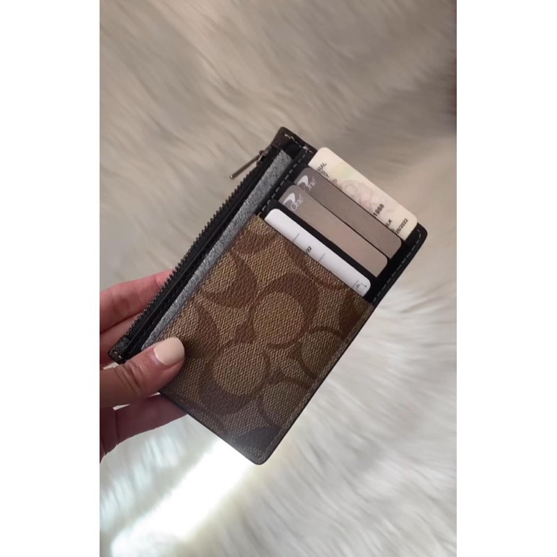 AUTHENTIC/ORIGINAL Coach Zip Card Holder Wallet for Men Shopee Philippines
