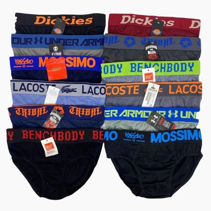 random 3pcs/6pcs COD men's Cotton high-quality fashion Briefs Underwear ...