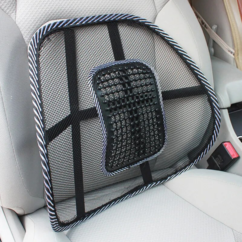 Mesh Lumbar Lower Back Support Car Seat Chair Cushion Pad | Shopee ...