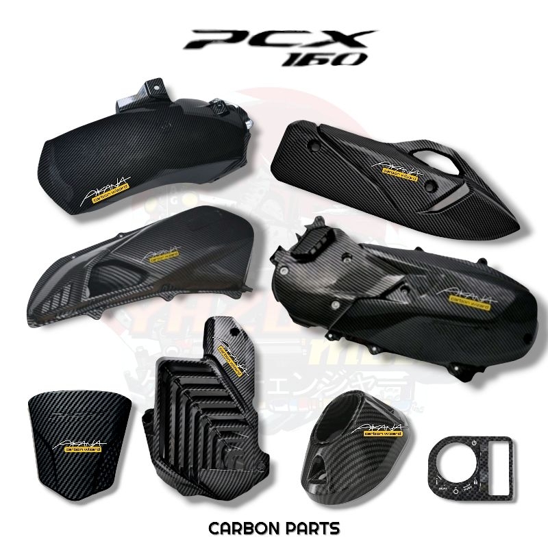 NEW! PCX 160 muffler tip, crank case, muffler, tank cover, radiator