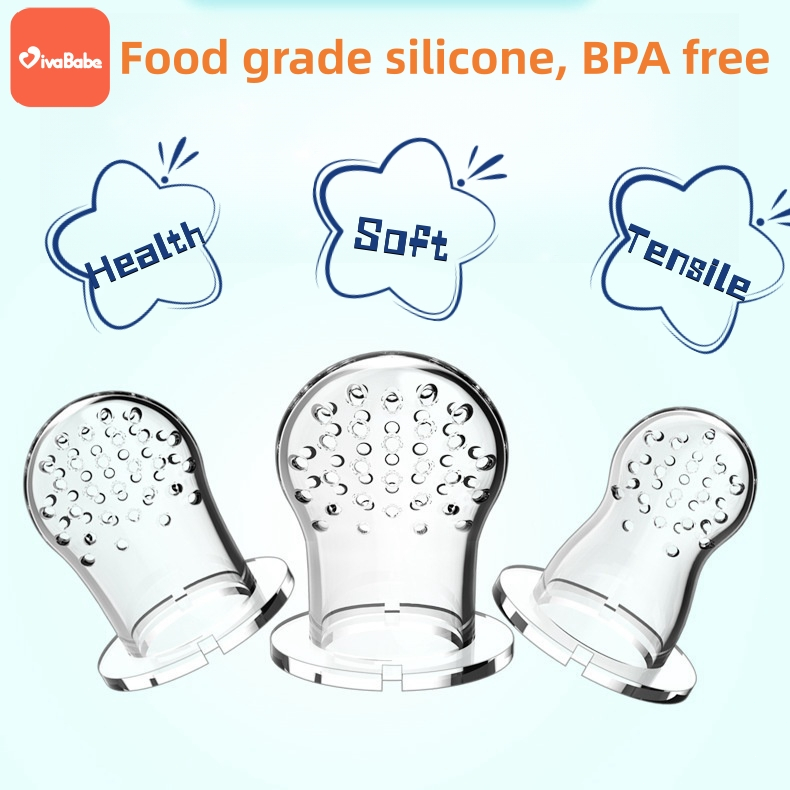 Silicone fruit bagBite and Chew Teething pacifier Feeding utensil Solid ...