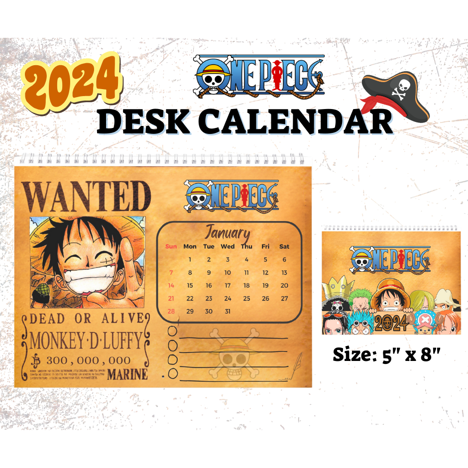 2024 Desk CalendarOne PieceA5 Shopee Philippines