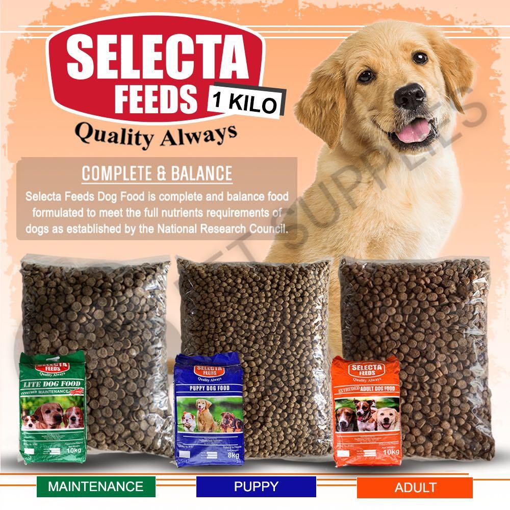 1kg Selecta Feeds Dog Dry Food All Stages Puppy, Adult and Maintenance ...