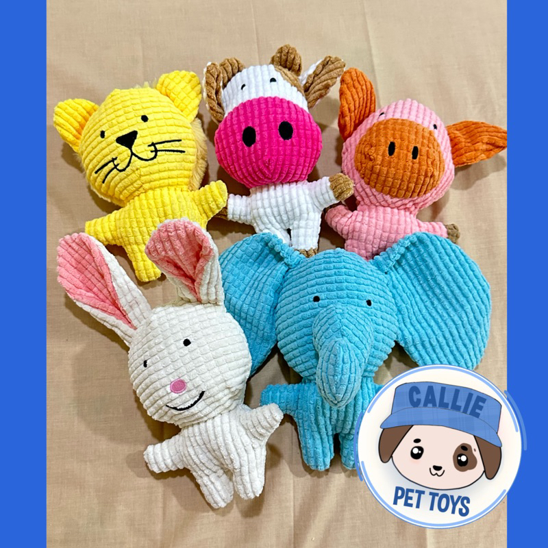 Pet Dog and Puppies Chew Squeaker Squeaky Plush Animal Toys Pet toy Dog