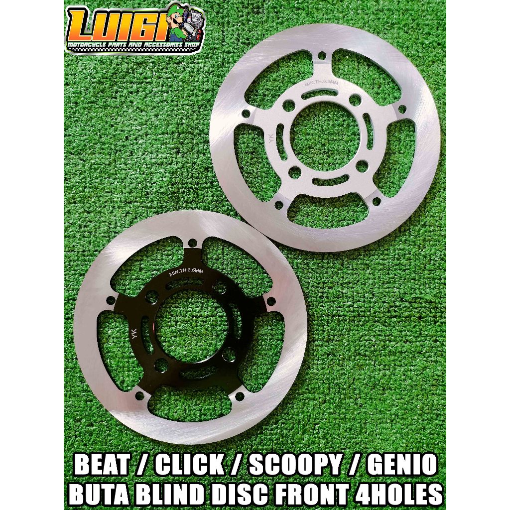 HONDA BEAT / CLICK / SCOOPY / GENIO BUTA BLIND DISC FRONT 4 HOLES ...