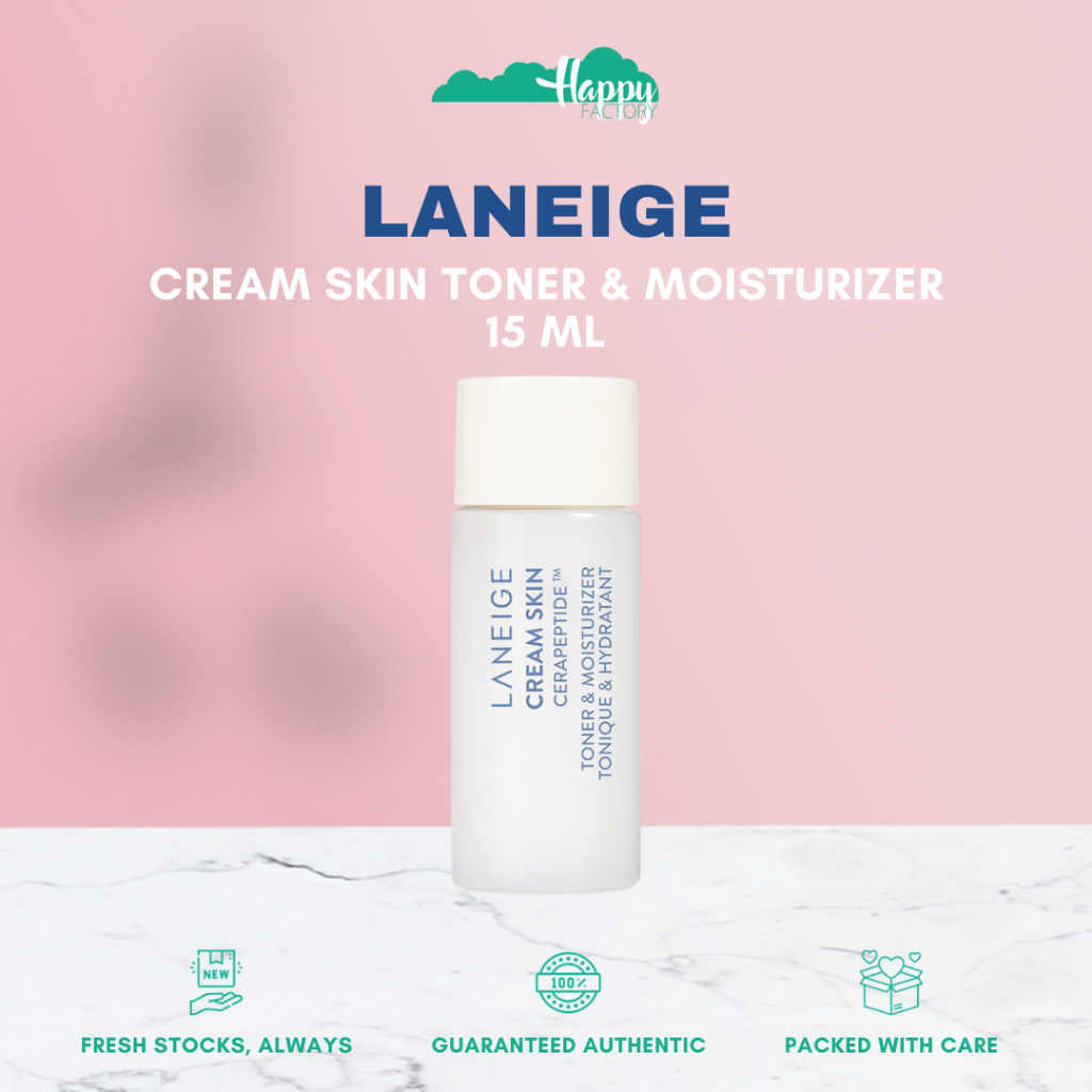 LANEIGE Cream Skin Toner & Moisturizer with Ceramides and Peptides 15