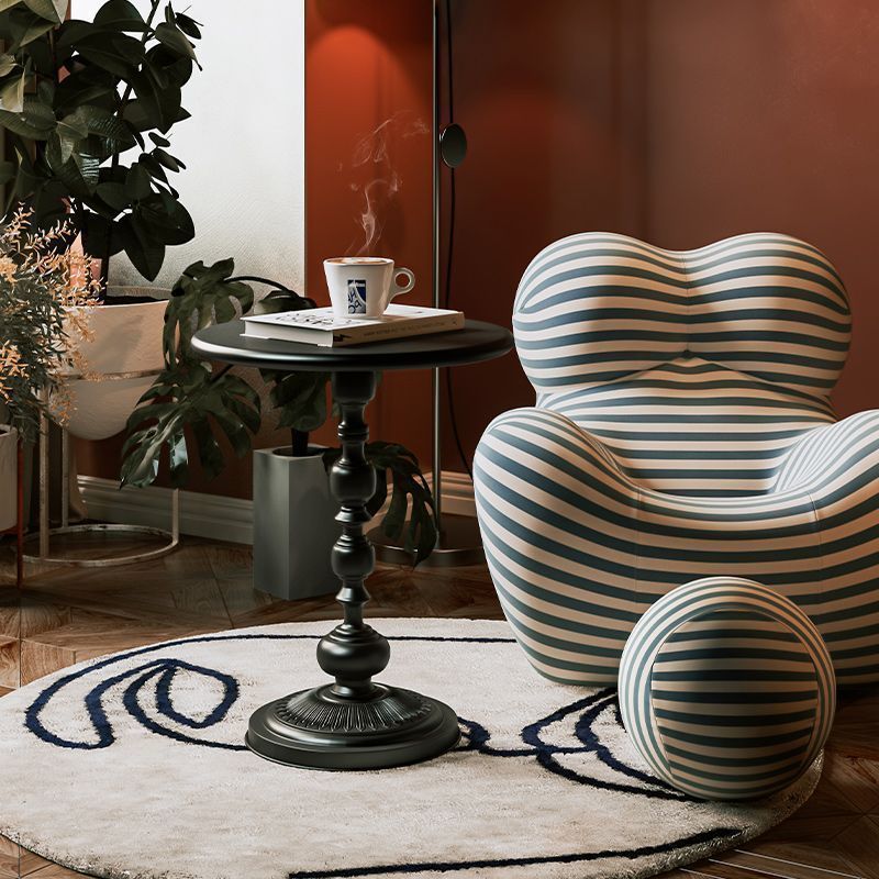 Iron Coffee Table Round Sofa Side Bed Living Room Bedroom Retro ...