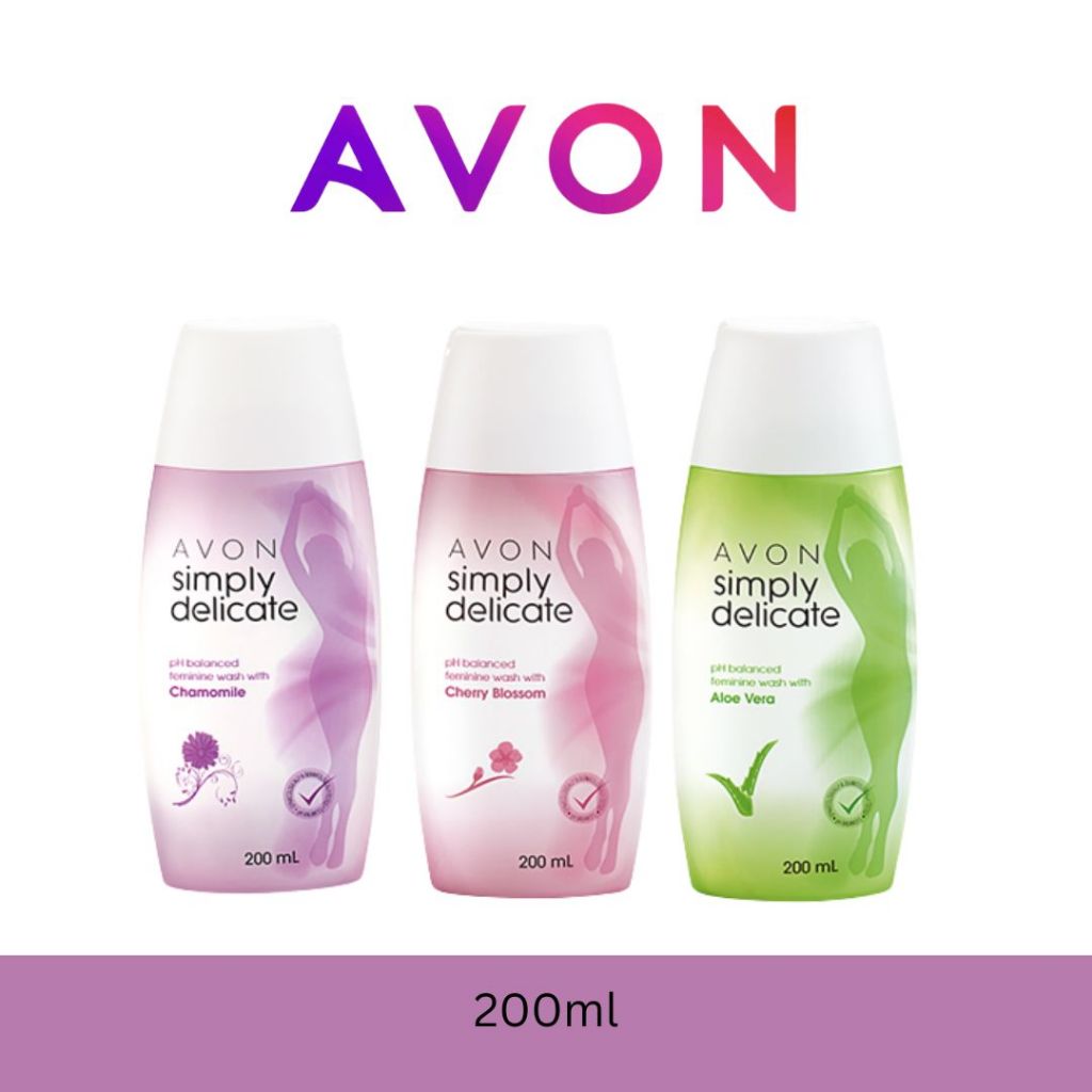 AVON SIMPLY DELICATE PH BALANCE FEMININE WASH 200ML Shopee