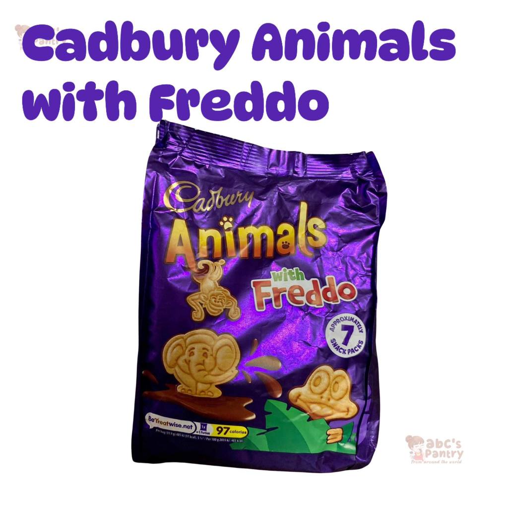 CADBURY US Animals with Freddo Mini Chocolate Biscuits 7 Pack