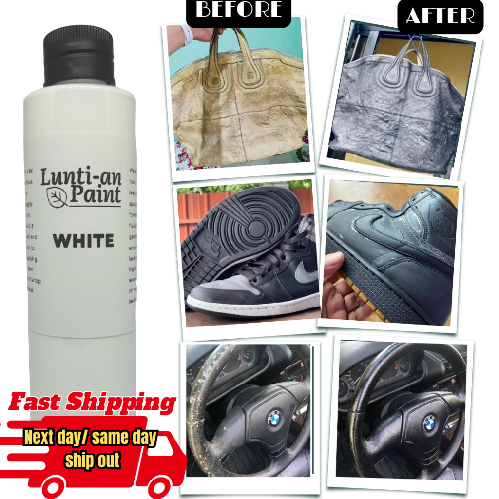 White Leather Dye Quick dry and Penetrating dye paint for your Shoes ...