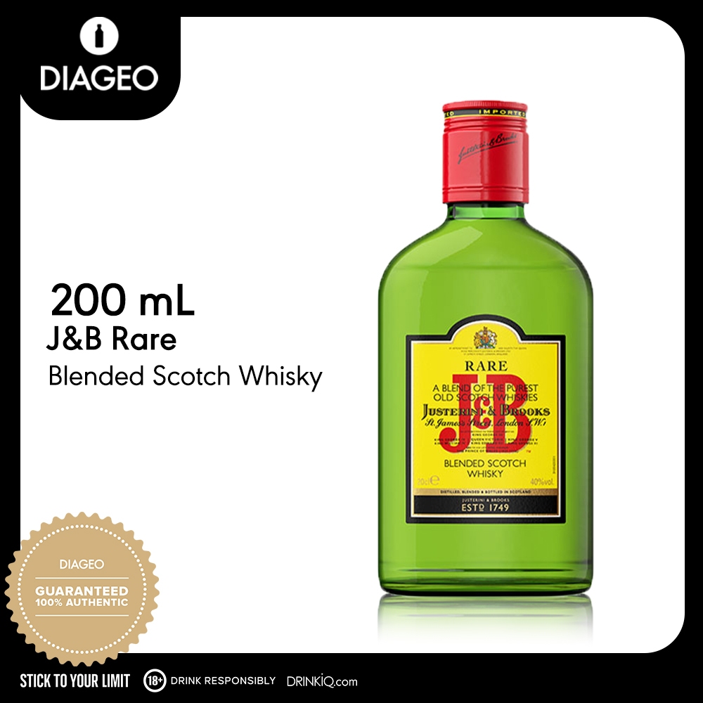 J&B Rare Blended Scotch Whisky 200ml | Shopee Philippines