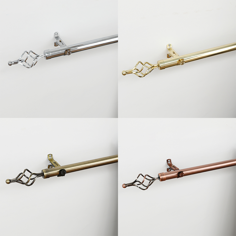 1 Piece Curtain Rod Hot Sale Curtain Rod Set Aluminum Alloy Base Rod Curtain Accessories Bracket