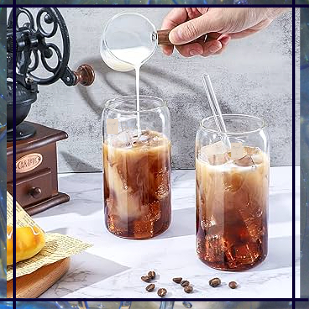 UNIGLASSWARE [6PCS] High Quality Transparent Soda Glass Cup Milk Tea
