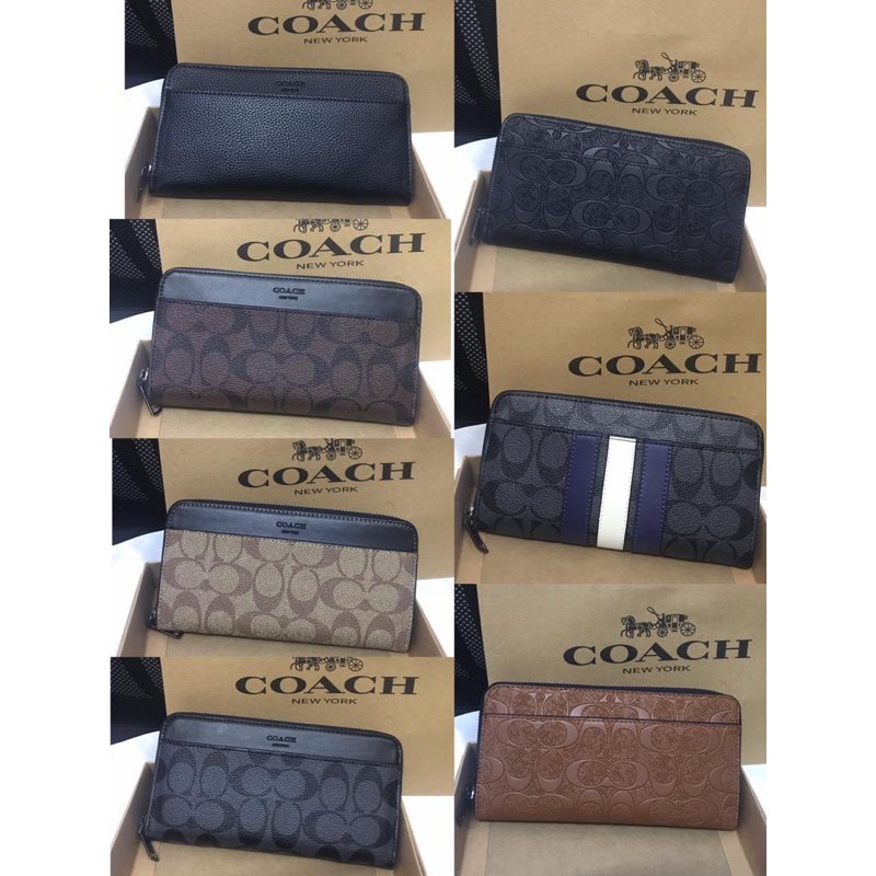 COACH LONG WALLET (w/ BOX & PAPER BAG)(Made in Vietnam) Shopee