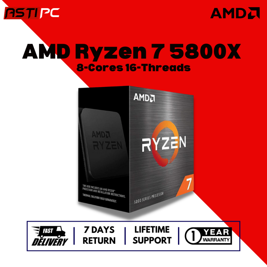 AMD Ryzen 7 5800X and AMD Ryzen 7 5800X3D 8-Cores 16-Threads Desktop ...