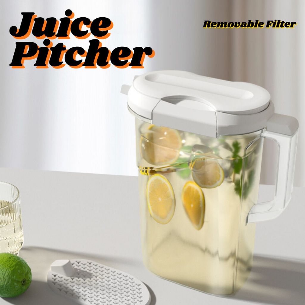 Activebae 2.5 Liter Juice Pitcher with Removable Filter Refrigerator ...