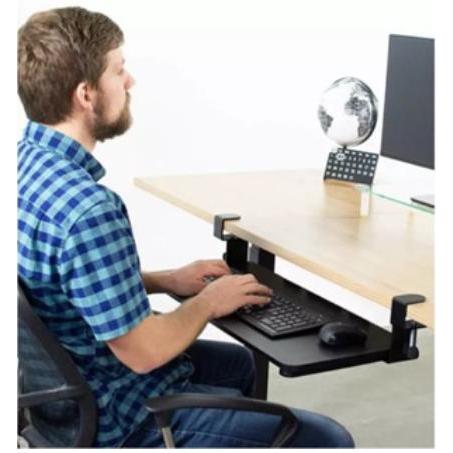 Keyboard extension board punch-free keyboard support slide rail desk ...