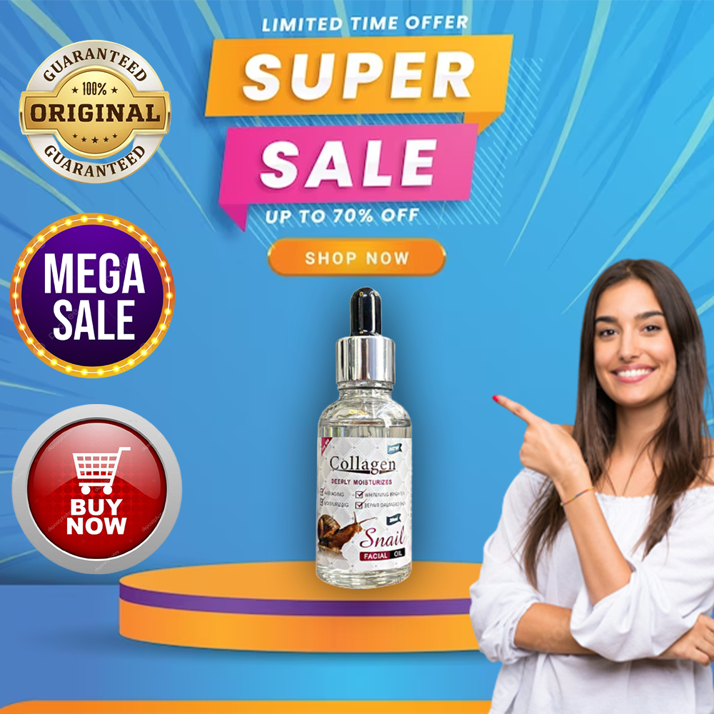 Snail White Collagen Facial Oil Deeply Moisturizes Anti Aging Brighten