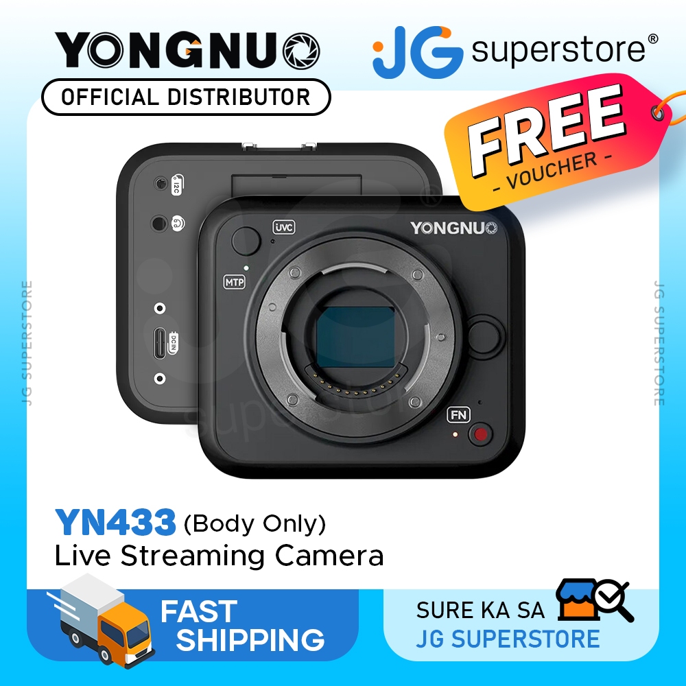 Yongnuo YN433 Micro Four M4/3 Thirds Video Camera 4K UHD Live Streaming