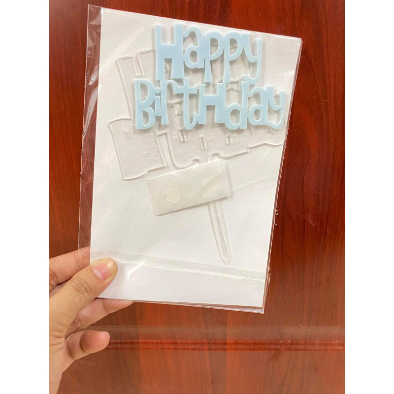 happy birthday cake topper acrylic | Shopee Philippines