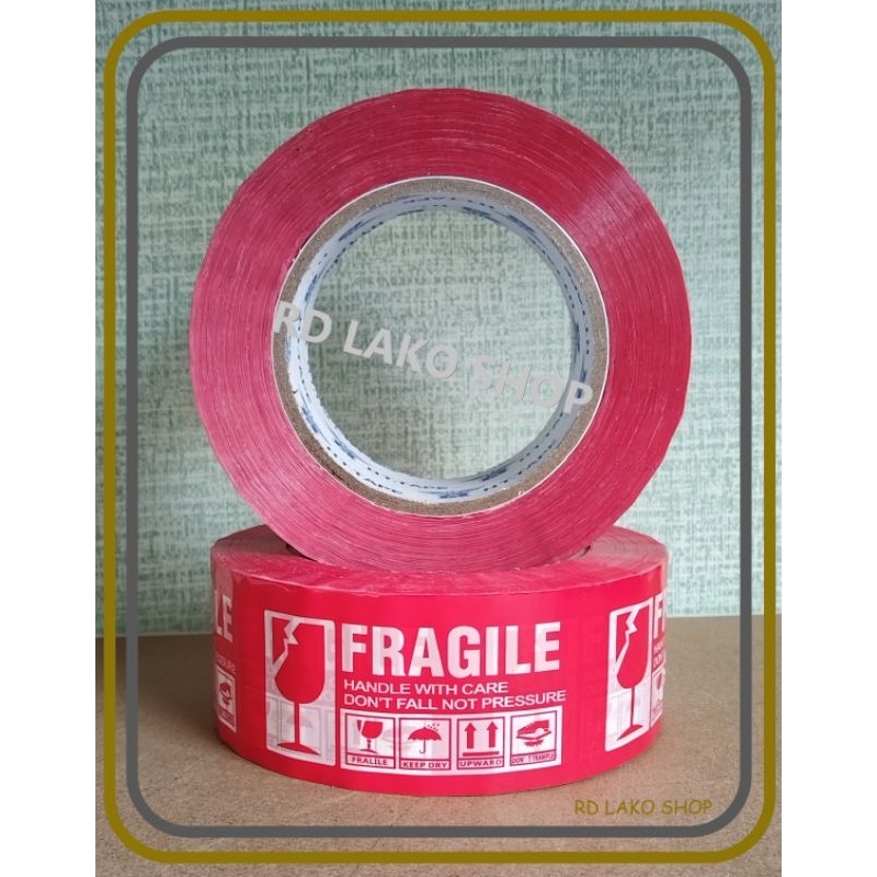 Red Fragile Packaging Tape (200m) | Shopee Philippines