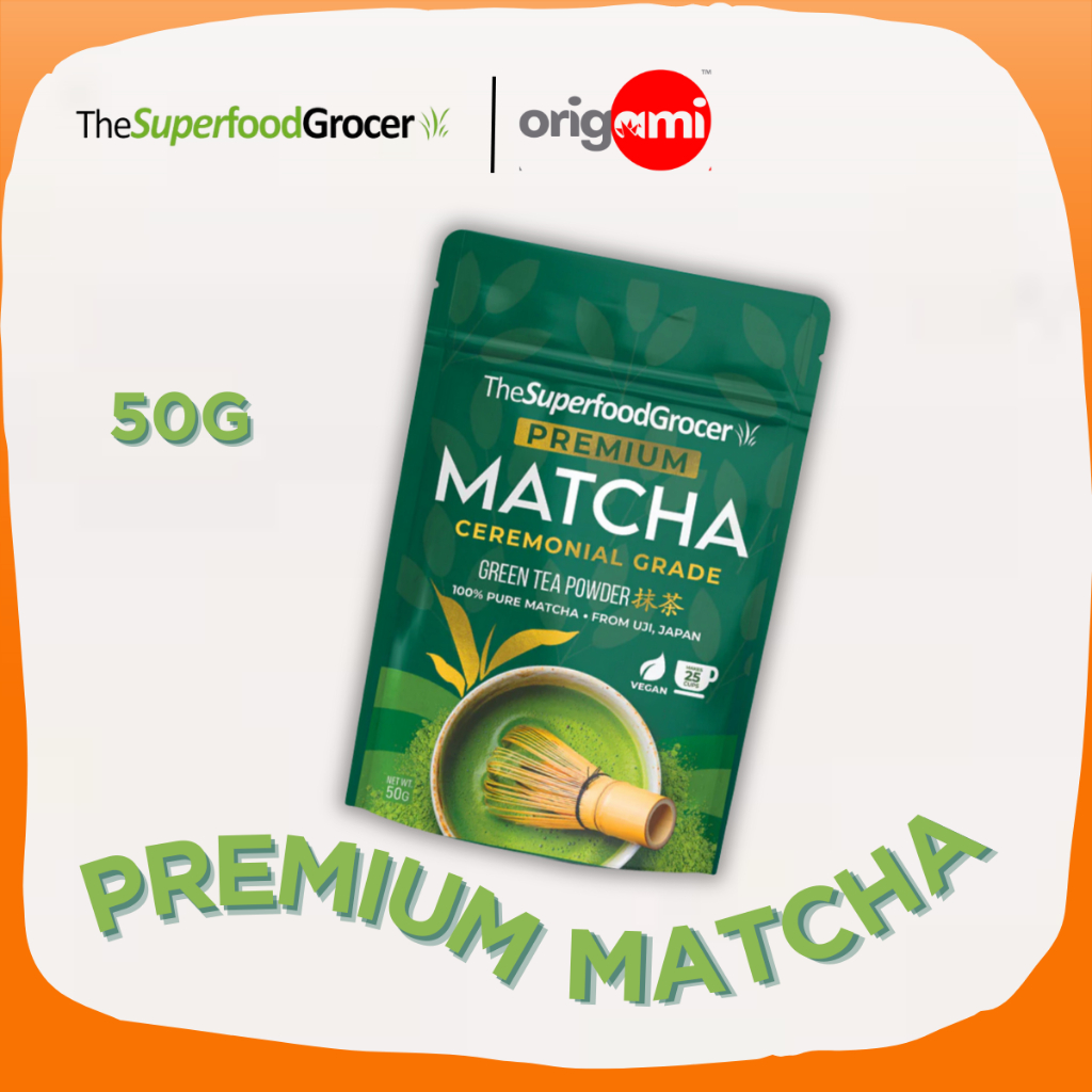 Superfood Grocer Premium Ceremonial Grade Matcha Powder 50g Shopee