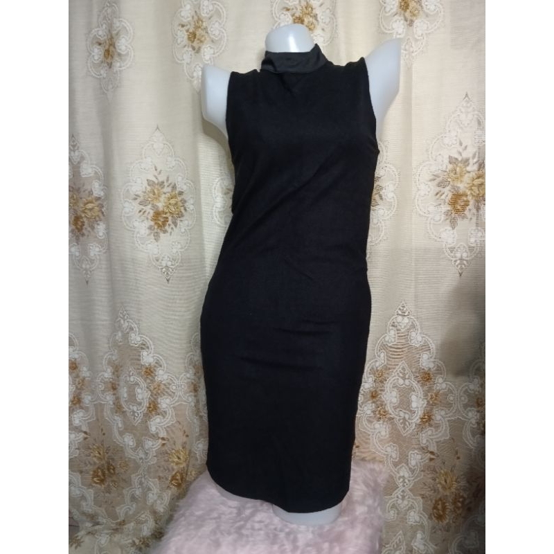 Personal Preloved bodycon turtle neck dress (small) | Shopee Philippines