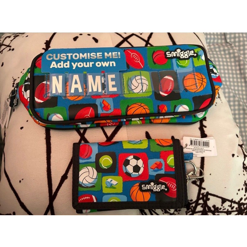 Smiggle Sky Hi Pencil Case and Lanyard Wallet Set (Boy) | Shopee ...