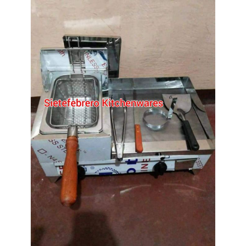Burger Griddle w/fryer Stainless (Gas type) Shopee Philippines