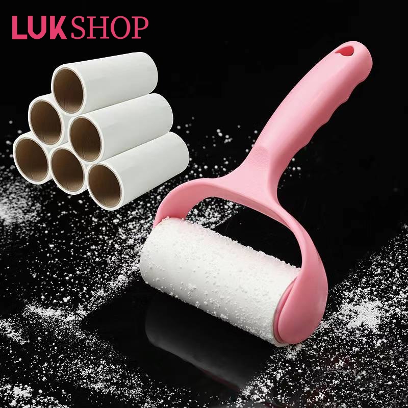 LUK Sticky Roller Cleaner Dust Paper Bearable Adhesive Brush Clothes ...