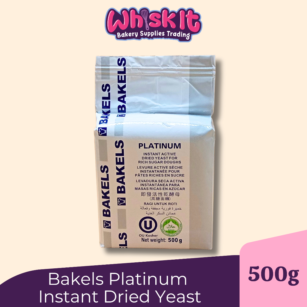 BAKELS INSTANT ACTIVE DRIED YEAST PLATINUM 500G Shopee Philippines