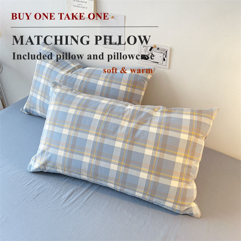 Printed BUY 1 TAKE 1 Pillow 18x28 inch Bed Fluffy Pillow High Quality ...