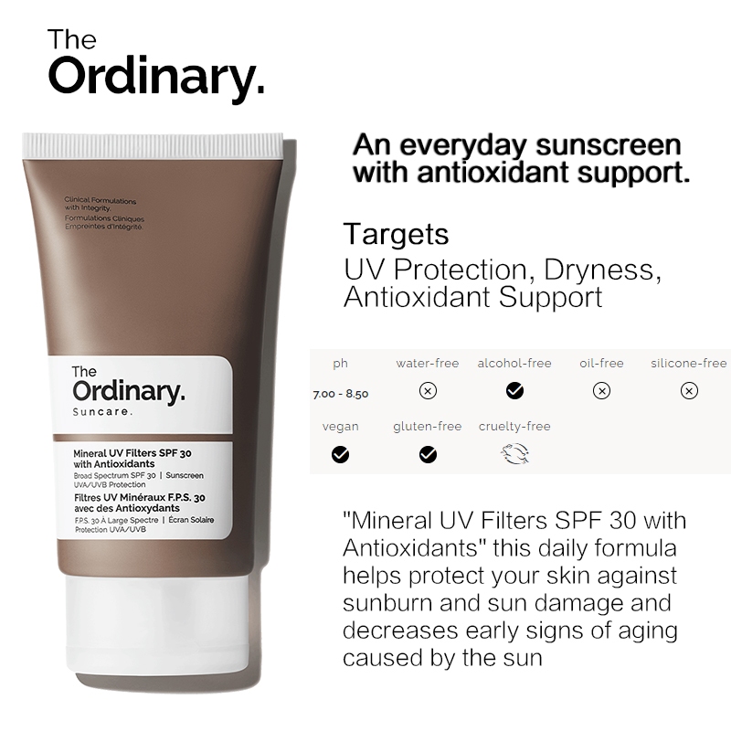 The Ordinary Mineral UV Filters SPF 30 An everyday sunscreen with ...