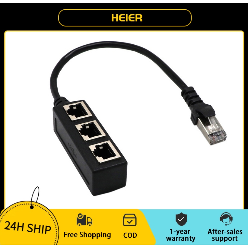 Rj45 1 Male 3 Female Ethernet Splitter - Rj45 Connector Network