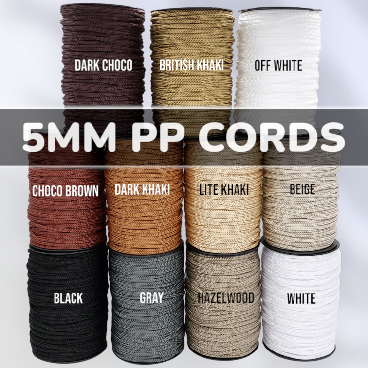 Yarns Art 5MM POLYPROPYLENE NYLON ROPE/ CORD/ STRING 500G PER CONE