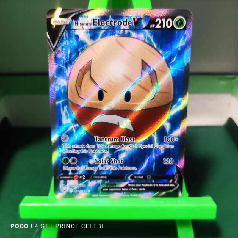 Pokemon TCG Hisuian Electrode V Full Art Shopee Philippines