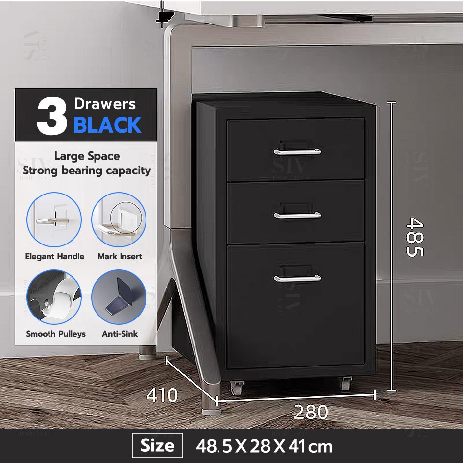 SIV 3-8 Layer Metal File Storage Cabinet Steel Filing Cabinet With ...