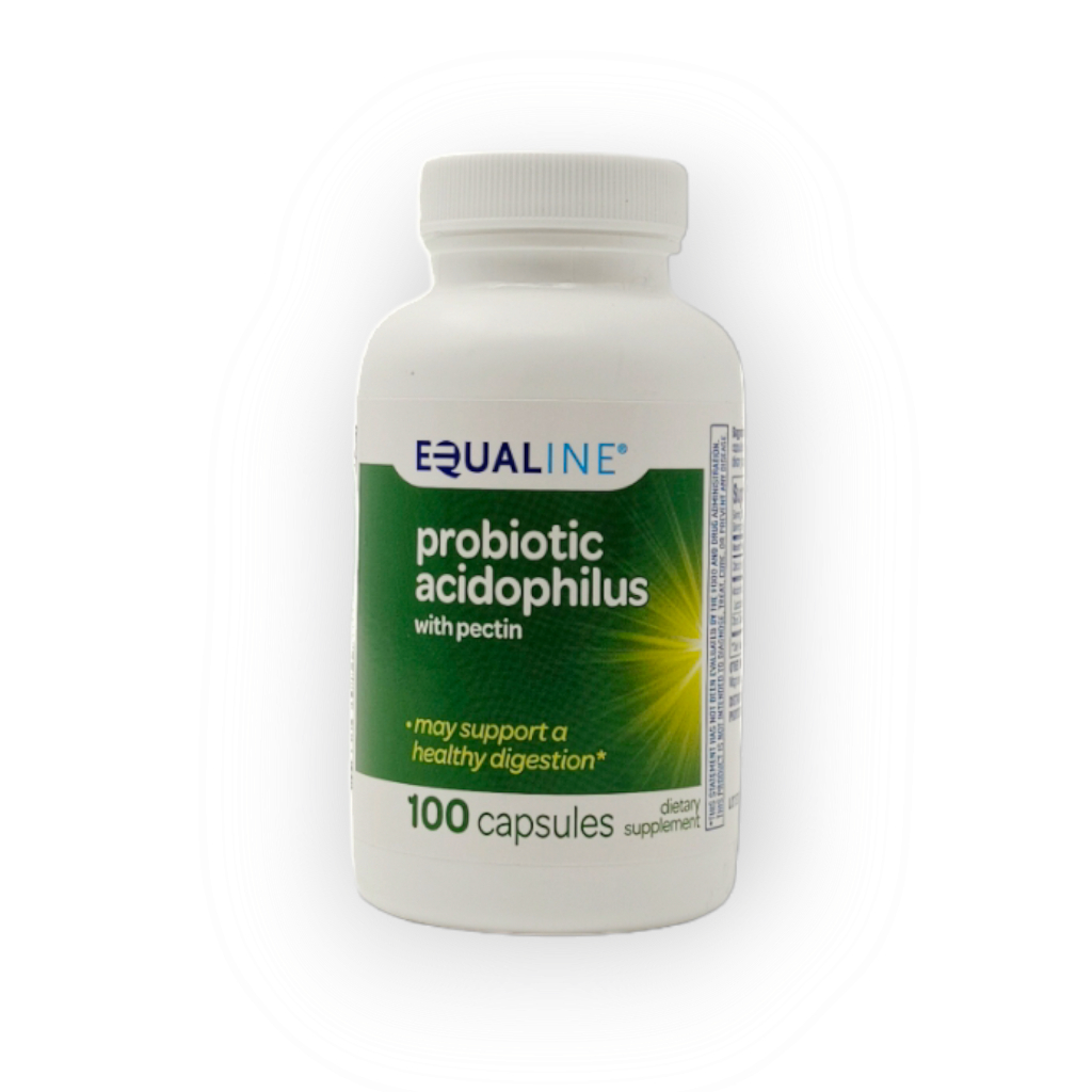 (USA) Equaline Probiotic Acidophilus with Pectin. 100 Capsules