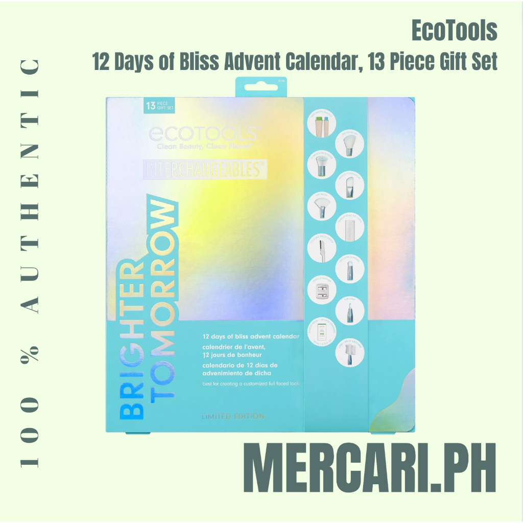 EcoTools Limited Edition 12 Days of Bliss Advent Calendar, 13 Piece