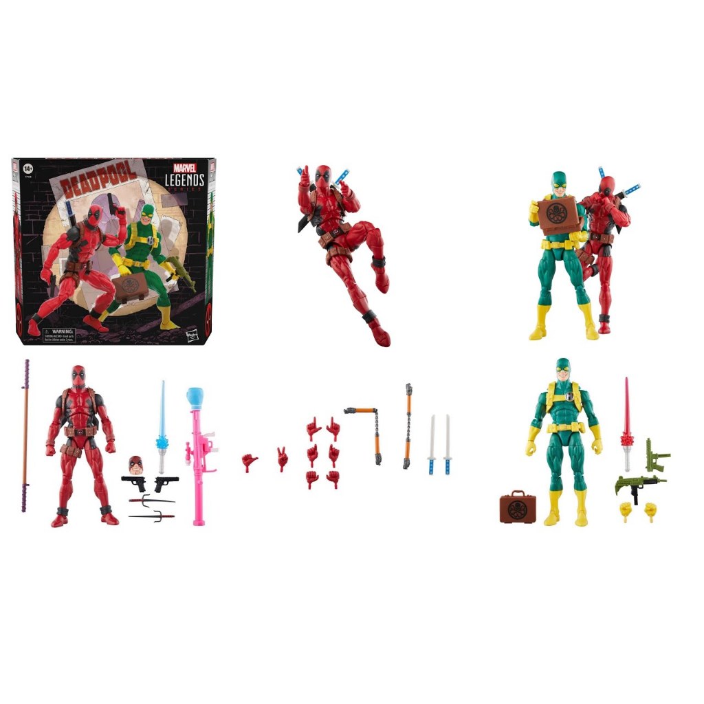 Hasbro Marvel Legends Series Deadpool and Bob, Agent of Hydra Sealed ...