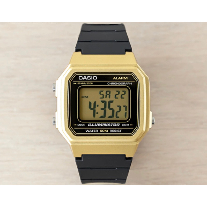 Casio Illuminator W217 Digital Quartz W217HM-9A Gold Watch W-217HM-9A ...