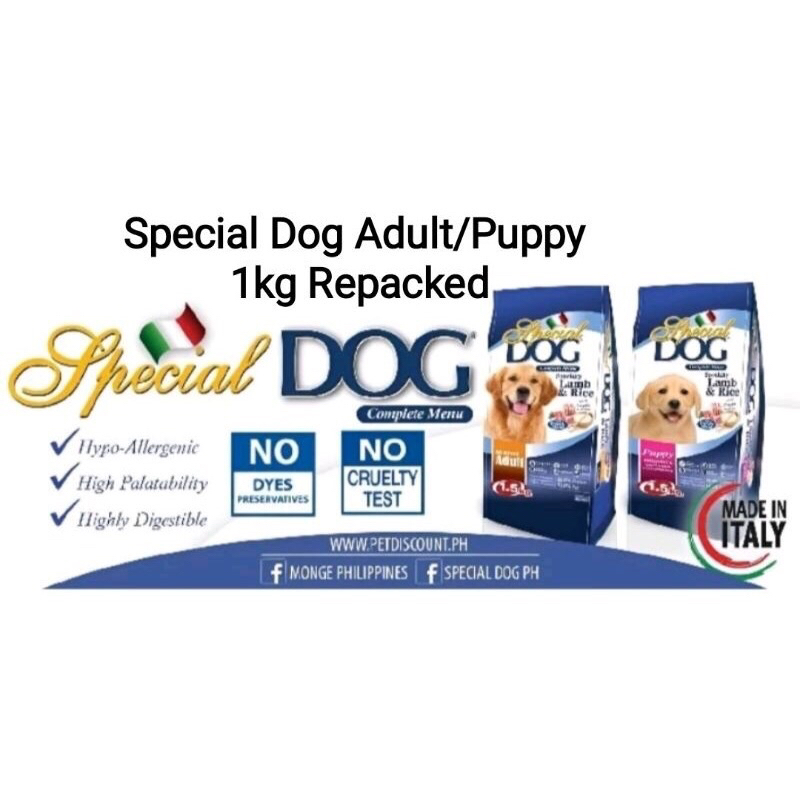 Special Dog Adult/Puppy Hypoallergenic Dog Food (1Kg) Shopee Philippines