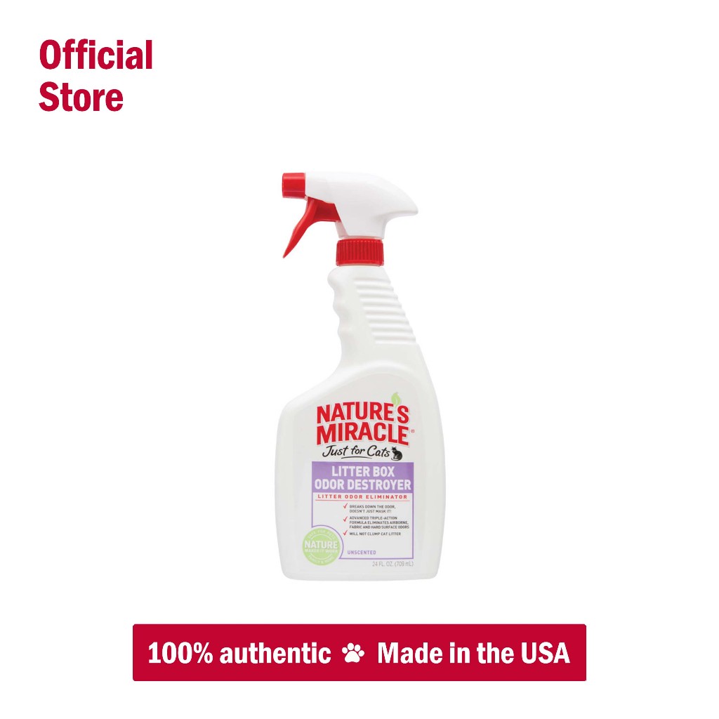 Nature's Miracle Cat Spray Litter Box Odor Destroyer 709ml Shopee