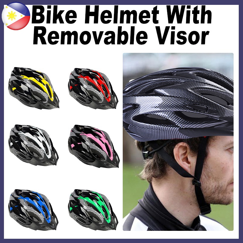 Ultralight Bike Helmet with Removable Visor Ventilate Cycling Riding MTB Helmet for Men Women Adult Shopee Philippines