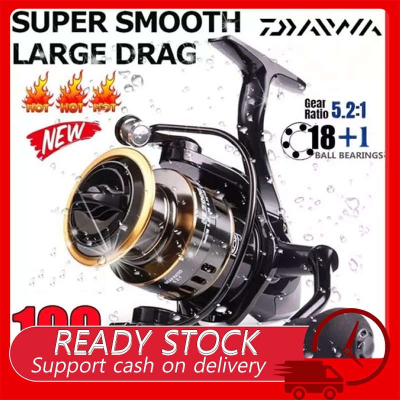 Fishing Reel Max Drag 10kg Power Spinning Reel 5.2:1 High Speed Fishing 